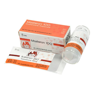 浮彫りにされる25mmのステロイドのSustanon 250のための広い10mlガラスびんのラベルを印刷する