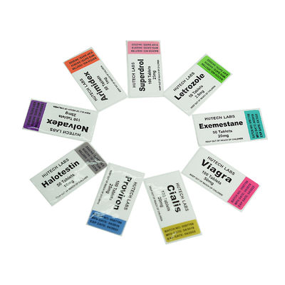 Primobolan 100mg/Mlのための強い付着力の25x60mmのホログラム10mlのガラスびんのラベル