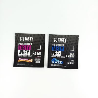 VMPETのジップ ロック式のアルミ ホイル袋6x9cmの茶粉のパッキング袋
