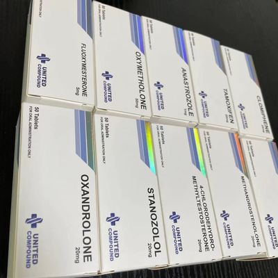 Winstrolは銀ぱくを押す紙箱の印刷を浮彫りにした薬の丸薬箱を錠剤にする