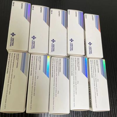 Winstrolは銀ぱくを押す紙箱の印刷を浮彫りにした薬の丸薬箱を錠剤にする